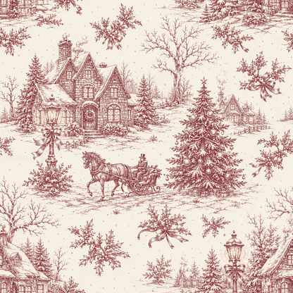 Cranberry Village Toile