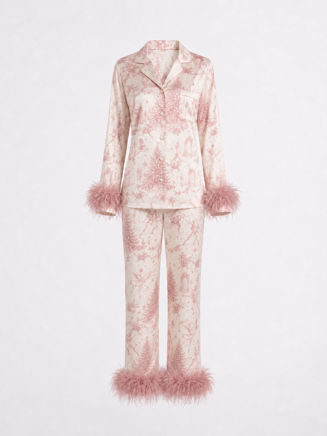Sugarplum Pink Toile