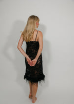 Load image into Gallery viewer, Lace Whispers Dress Black
