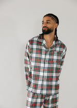 Load image into Gallery viewer, Men&#39;s White Holiday Plaid
