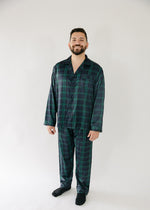 Load image into Gallery viewer, Men&#39;s Navy Green Plaid
